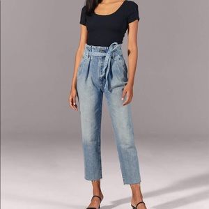 High Rise Paperbag Waist Jean